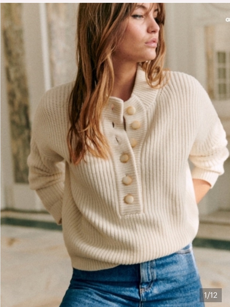 Szane Lucas Jumper Sweater Small Merino Wool Blend Cozy Knit Pullover